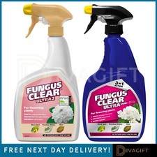 FUNGUS CLEAR ULTRA SPRAY FUNGICIDE PROTECTION CONTROL BLACK SPOT MILDEW INSECTS