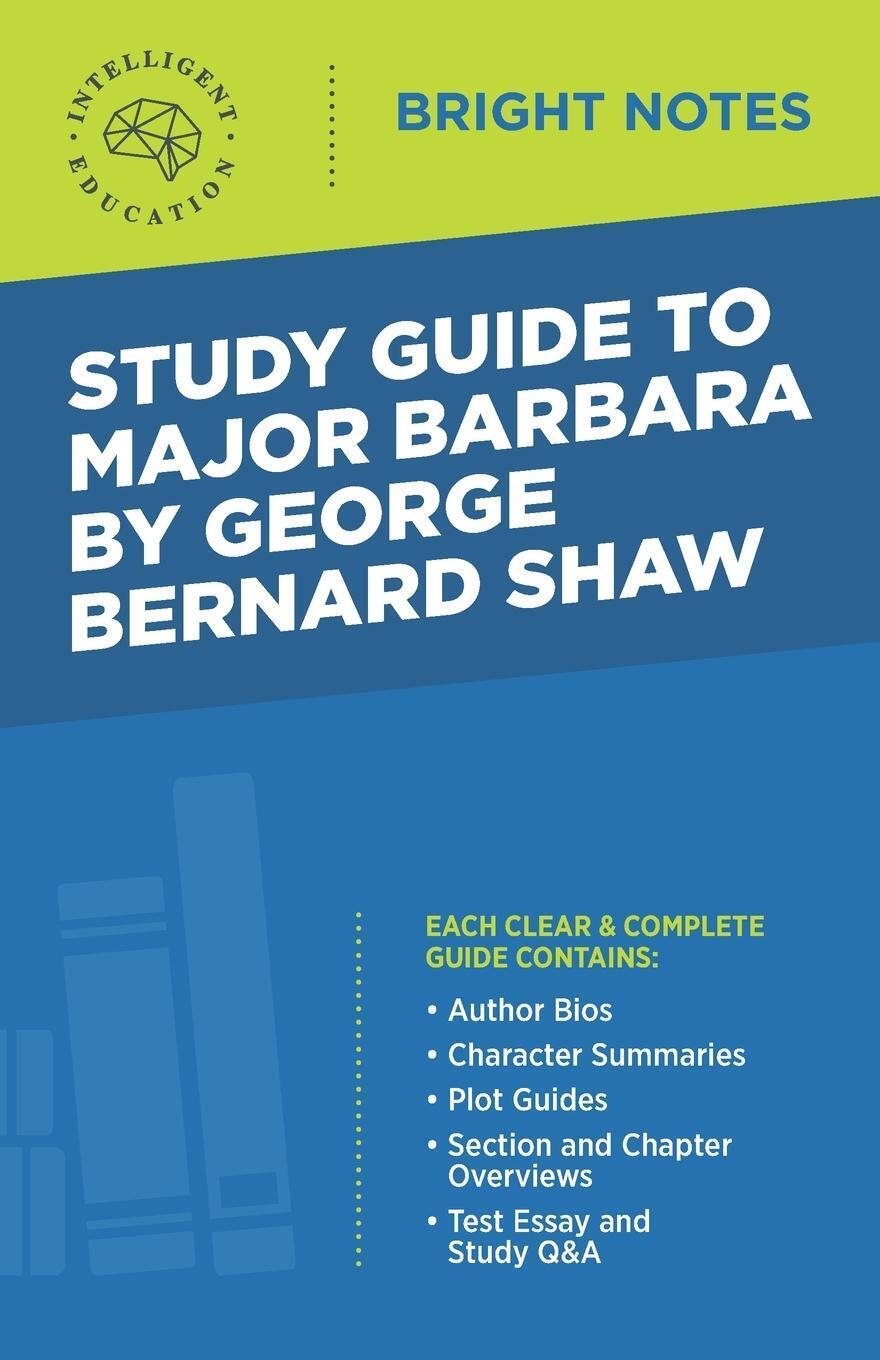 Thumbnail - Study Guide To Major Barbara By George Bernard Shaw | Taschenbuch |