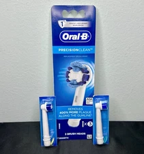 Oral-B Professional Precision Clean Replacement Brush Heads Yellow Green 2 Count