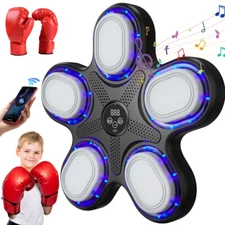 2025 Upgraded Smart Music Boxing Machine,9 Training Mode with Kids Boxing Gloves