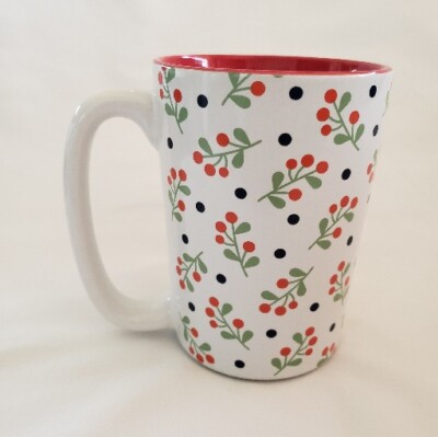 Ceramic Coffee Mug Floral Design The Coffee Bean & Tea Leaf 4½'' Tall READ DESC