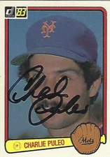 Autographed/Signed 1983 Donruss #128-Charlie Puleo New York Mets