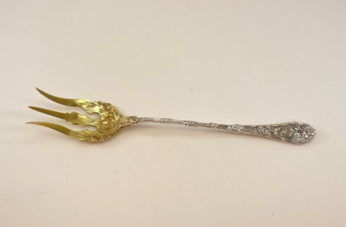 Durgin Dauphin Sterling Silver Lettuce Fork - 8 3/4" - No Monogram - Picture 1 of 3