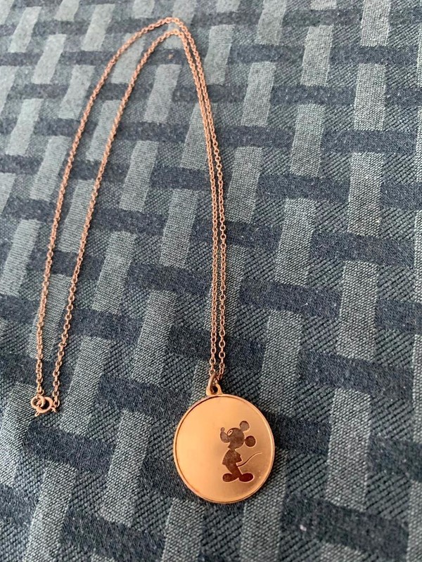 Vintage 1978 Mickey Mouse  Pendant Necklace