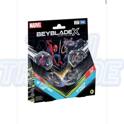 Takara Tomy BEYBLADE X - BX-00 Marvel Spider-Man 3-60F & Venom 3-80N
