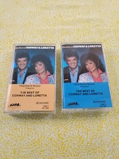 THE BEST OF CONWAY TWITTY AND LORETTA LYNN GREATEST HITS 2 CASSETTE LOT