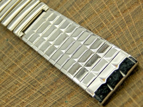 JB Champion Vintage NOS Unused Stainless Watch Band Expansion 17.5mm Bracelet