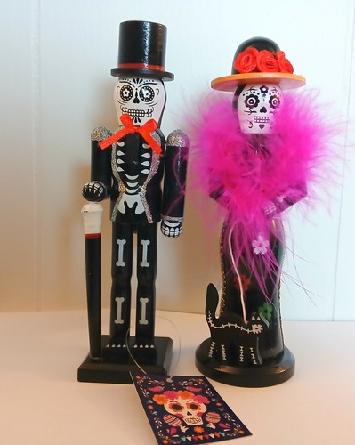 Halloween Day of Dead Día de Muertos Nutcracker Skeleton Skull Catrina Set 7 in