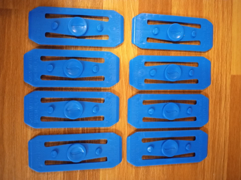 2013 Mattel Hot Wheels Track 17 Blue Connectors 12 Orange 9" Track 6 -12" Track - Image 3 of 4