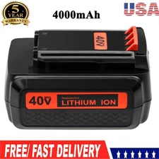 40V 4.0AH MAX Lithium-Ion Battery for Black & Decker LBX2040 LBXR36 LHT2436 NEW