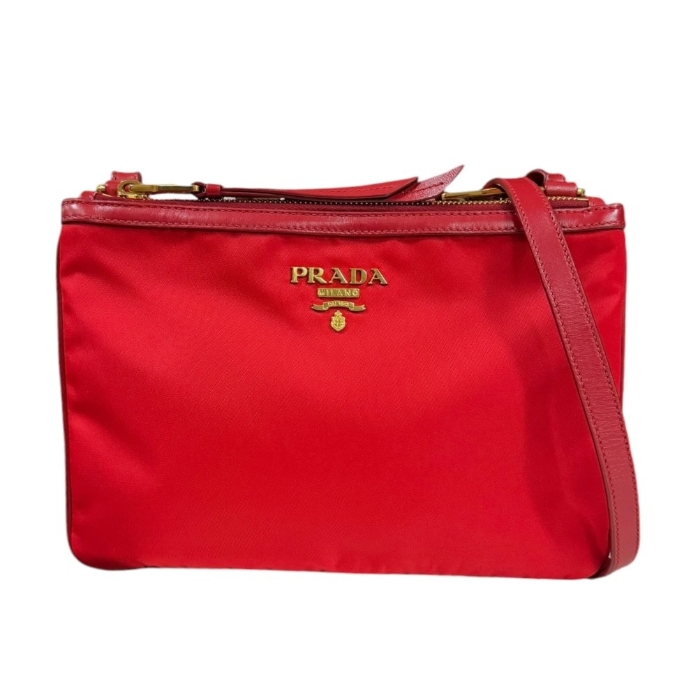 PRADA Nylon Shoulder Bag Cross Body 1BH046 Pre-Owned