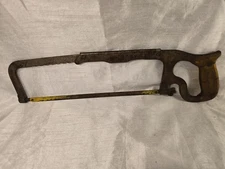 Rare Vintage Forsberg Whale No.80 Hack Saw Translucent Yellow Handle 14" Blade