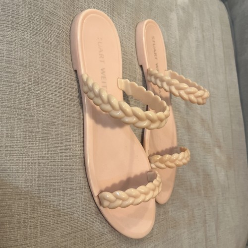 Stuart Weitzman Braida Sawyer Jelly Sandalen, Größe 8, Einzelhandel 125 $ neutral - Bild 7 von 7