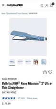 BaByliss PRO BABNT3074T 2in Nano Titanium Fla...