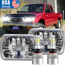 Pair For Toyota Tacoma 1995 1996 1997 Pickup 5x7 7x6 Led Hilo Headlights H4