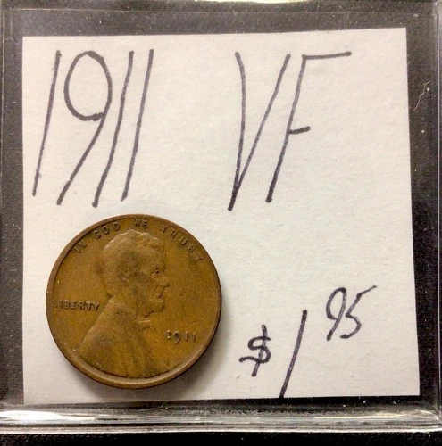 1911 Lincoln Wheat Cent VF! ENN Coins