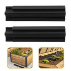 4Pcs Black Plastic Raised Planter Support Legs for Garden Box Foot Replacement