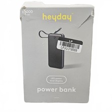 New heyday 10,000mAh Power Bank with LED Power Level Display Open Box