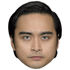 Kristian Ventura (Slick Hair) Celebrity Mask, Flat Card Face, Fancy Dress Mask