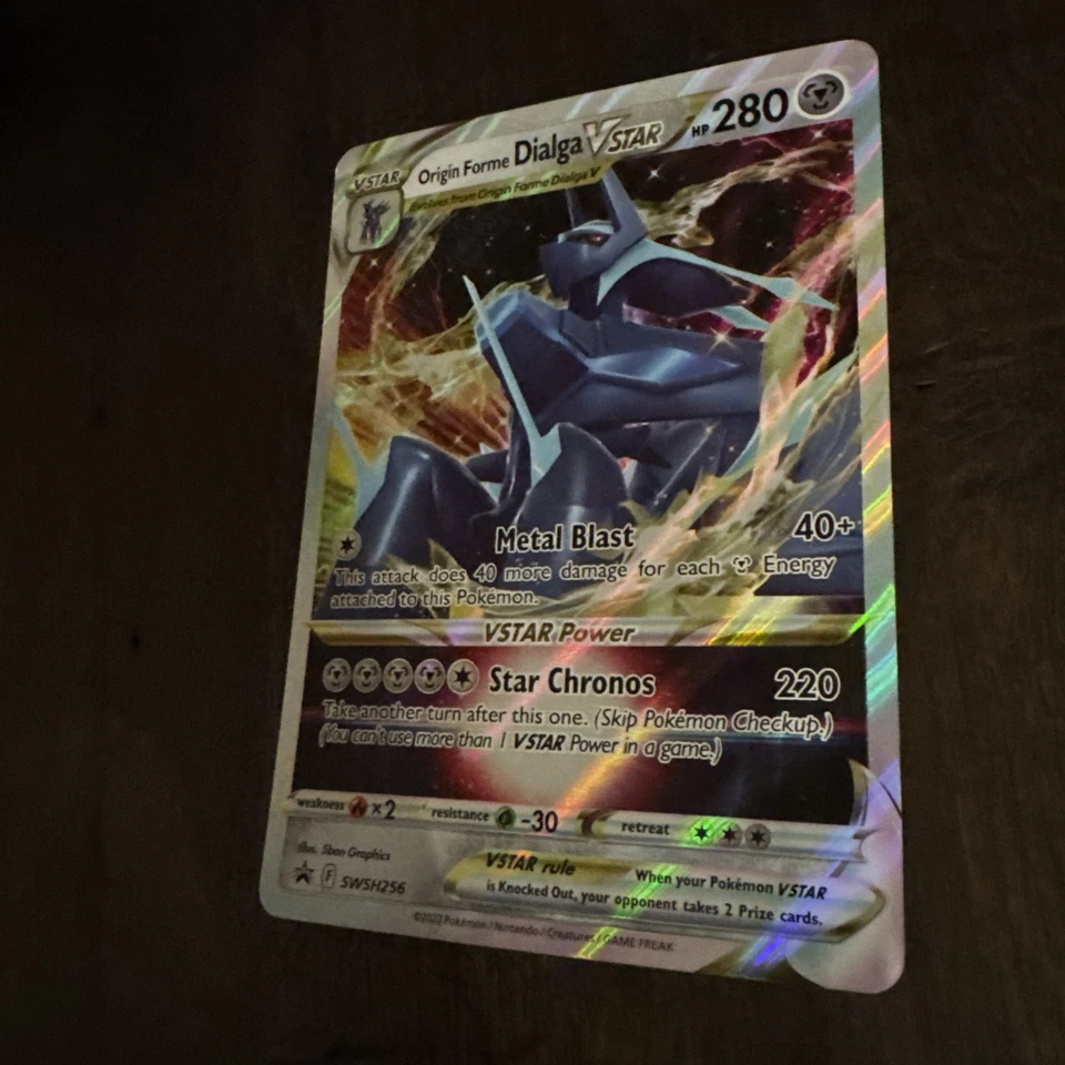 Origin Forme Dialga VSTAR SWSH256 JUMBO OVERSIZED Black Star Promo Pokemon Card - Image 4 of 4