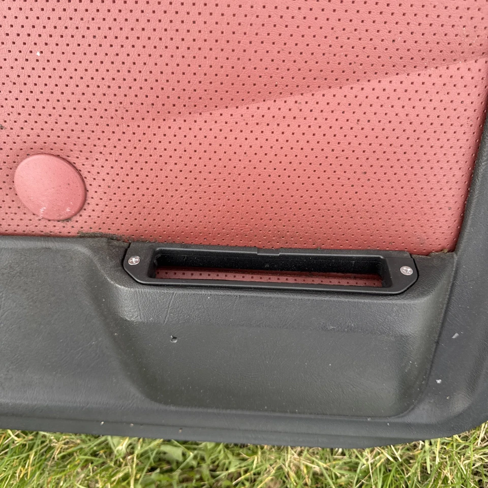 BMW E23 1983-87 serie 7 733i 735 paneles interiores de puerta 4 rojos OEM usado Foto 4 de 4