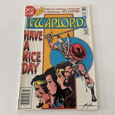 Vintage 1982 DC The Warlord #55 Have A Nice Day Comic Book Mike Grell DC Comics