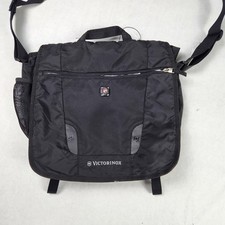 Victorinox Negro 15" Nylon Bolso Mensajero Laptop Hombro Correa Ajustable Hombres