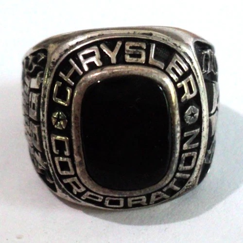 1991 Chrysler Corporation Parts Professional Award Ring Sterling Silver size 10