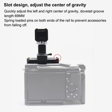Camera Cage Top Handle Grip Universal Camera Rig Top Grip With Removable Slider