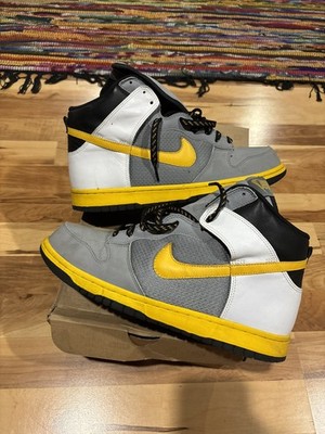 Nike Dunk High Premium Stealth Varsity Maize Gray Yellow Black 306968-072 Sz 11