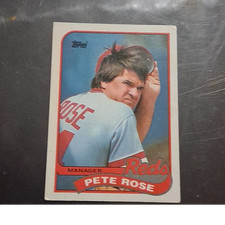 Topps 1989 Pete Rose #505 Cincinnati Reds Manager Checklist Baseball Card
