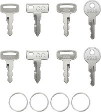 Universal Golf Cart Key Set   8 Replacement Keys for EZGO, Club Car, Yamaha 4 K