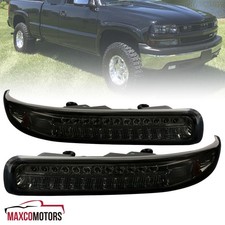 Smoke Bumper Lights Fits 1999-2002 Chevy Silverado 00-06 Tahoe Suburban Led Lamp