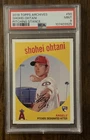 2018 Topps Archives Shohei Ohtani Pitching Stance ROOKIE CARD #50 PSA 9 MINT