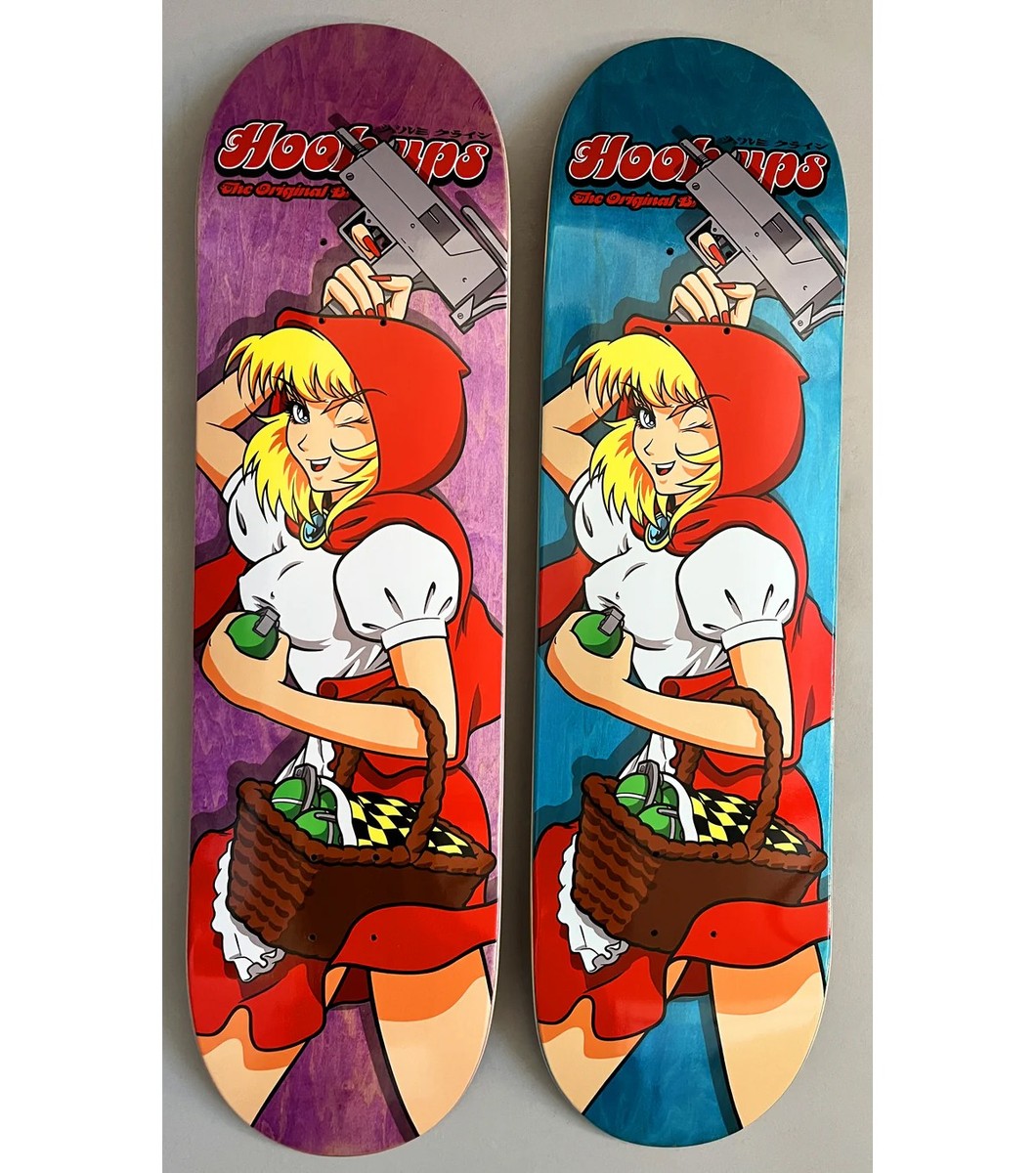 キッチン収納・ラック A boy riding a skateboard Hook Ups Skateboard Deck Red Riding Hood 8.5