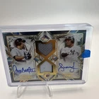 Carlos Beltran Andruw Jones Dual Game Used Relic Auto Yankees /10 Diamond Icons