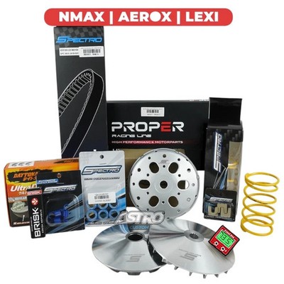 For Yamaha Nmax Aerox 155 Transmission CVT Upgrade Kit Drive Belt Pulley Set