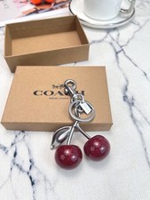 New Silver Cherry Bag Charm / Keychain / Birthday Gift