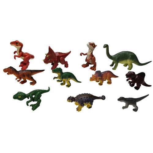 Dinosaur Mini Figure Lot Mattel Jurassic World T-Rex Triceratops 11pc