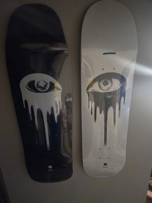 RARE Eye Am BAM Margera HIM Limited Edition White/black Pro Model (BOTH DECKS)