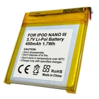 Battery for Apple iPod Nano 3rd Gen Generation 4GB MB253LL/A 616-0333 616-0337
