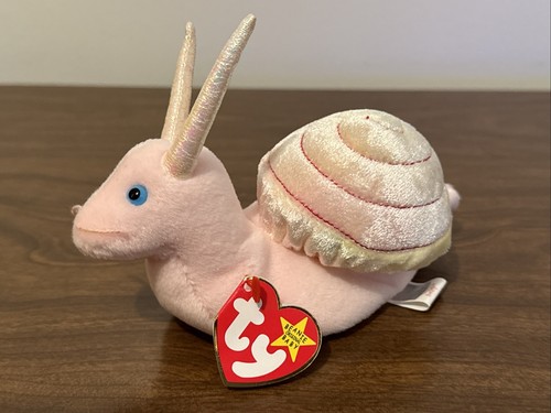 Ty Beanie Babies "Swirly" die Schnecke 1999 Plüschtier Neu Original Etikett 6 Zoll