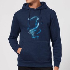 Image of Official Fantastic Beasts Newt Silhouette Adults Hoodie Navy