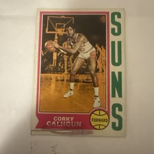 1974-75 Topps Card Basketball Corky Calhoun Phoenix Suns #107
