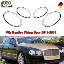 Headlight and Taillight Trim Ring Set Chrome For Bentley Flying Spur 2014–2019