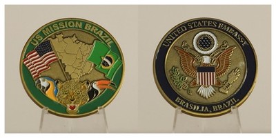 US Embassy Brasilia Brazil Mission Diplomatic Challenge Coin  1#18