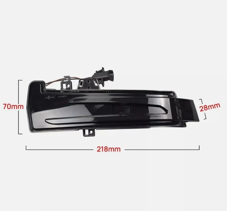 For Mercedes Benz C E S CLA CLS GLK LED Side Mirror Turn Signal Light Sequential - Image 3 of 4