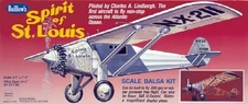 Guillows 807 Spirit of St. Louis 34-1/2" Wingspan Balsa Aircraft Plane Kit