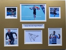 Athletics Alistair Brownlee Signed 16" X 12" Double Mounted Display