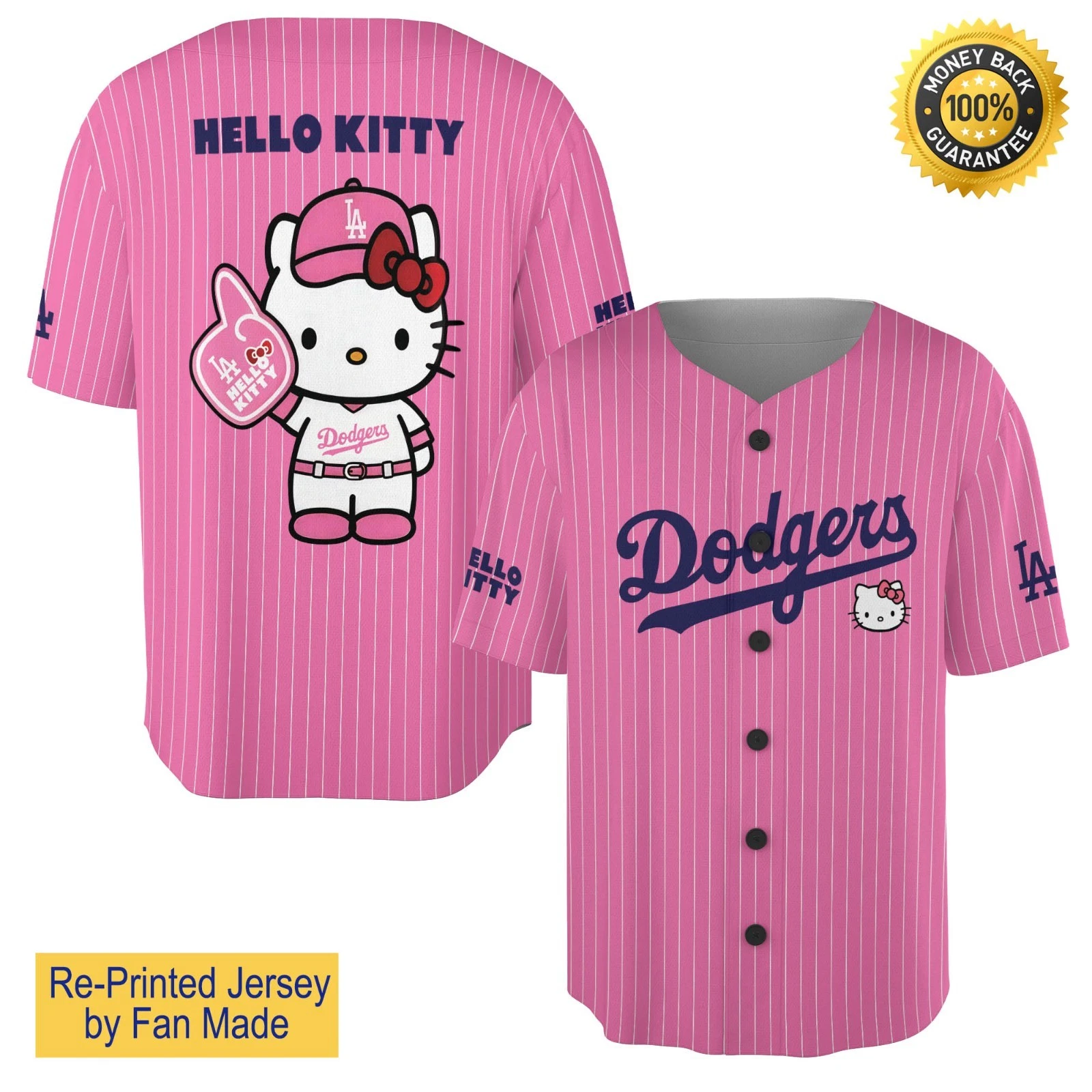 Dodgers x Kitty Pink Night Giveaway Jersey